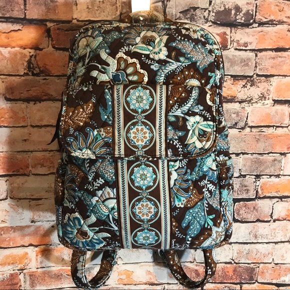 Vera Bradley Java Blue Mini Backpack 
